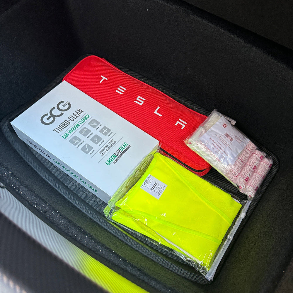 Billede af GCG MAX måtte til det nederste rum i bagagerummet for Tesla Model 3 Highland.