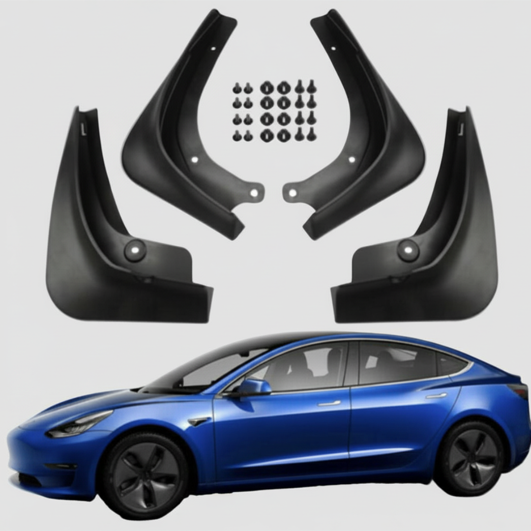 Skvettlapper/mud flaps - passer til Tesla Model 3