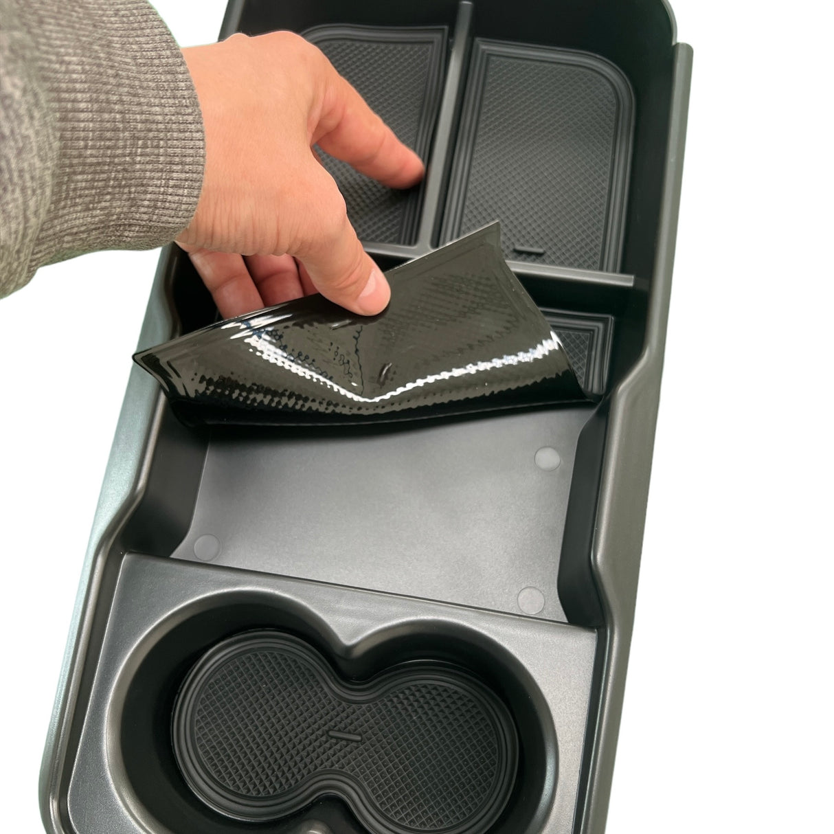 Oppbevaringsboks med koppholder til Kia EV6