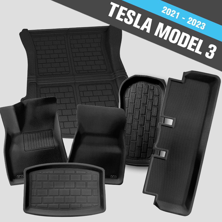 GCG MAX All Weather komplet måttesæt – passer til Tesla Model 3 2021-2023