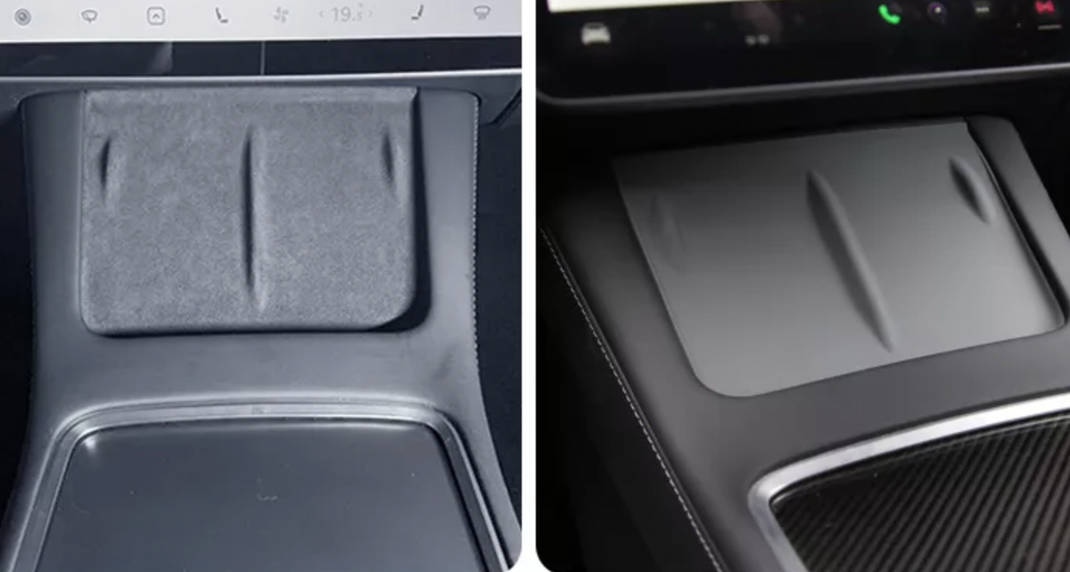 Silikonunderlag til trådløs lader - Passer til Tesla Model 3/Y