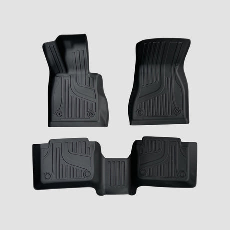 All Weather måttesæt til BMW i5 i sort gummi med perfekt pasform.