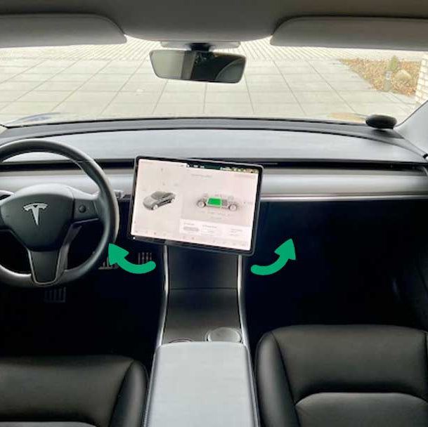 Dreiebeslag til bilens skjerm til Tesla Model 3/Y