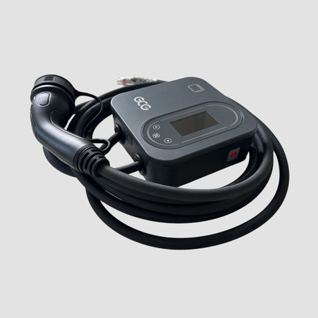 GCG MAX ladeboks med type 2 stik og kabel.