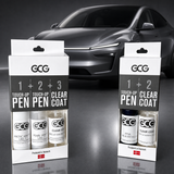 Lakkstift + klarlakk. Tesla originalfarge