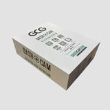 Emballage til GCG MAX Dashcam 4K Ultra High-Definition, hvid kasse med GreenCarGear-logo
