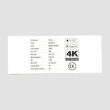 Tekniske specifikationer for GCG MAX Dashcam 4K: konfiguration, chipset, sensor, opløsning og WiFi