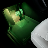LED-lys under setene - mange fargekombinasjoner