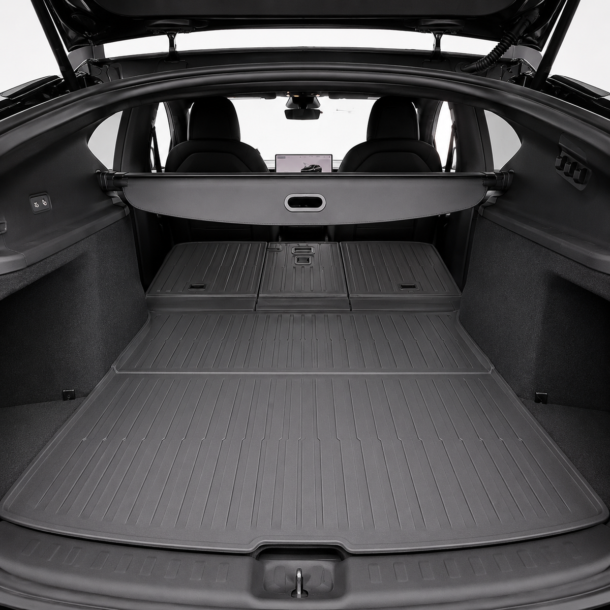Bagasjeromsmatte med setebeskytter, passer til Tesla Model Y