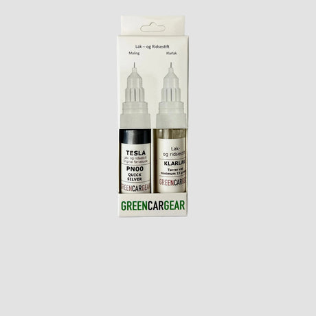 GCG lakstift med farven quick silver og en klarlak pakket ind 