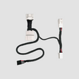 S3XY Gen2 kabel med hvide stik til tilbehør i Tesla biler