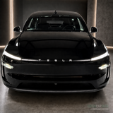 Folie til lysstripe - Tesla Model Y 2025 Juniper – Matt svart med TESLA-tekst