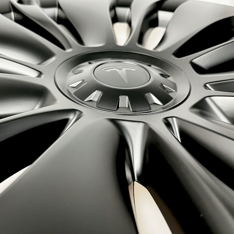 Vortex hjulkapsel til Tesla Model Y 19 tommer, sort finish