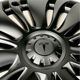 Vortex hjulkapsler til Tesla Model Y med centerkapsel med Tesla logo