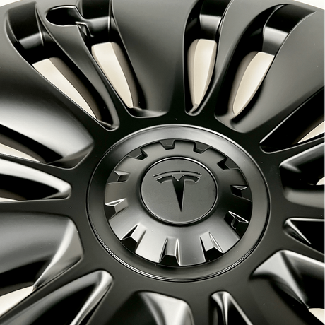 Vortex hjulkapsler til Tesla Model Y med centerkapsel med Tesla logo