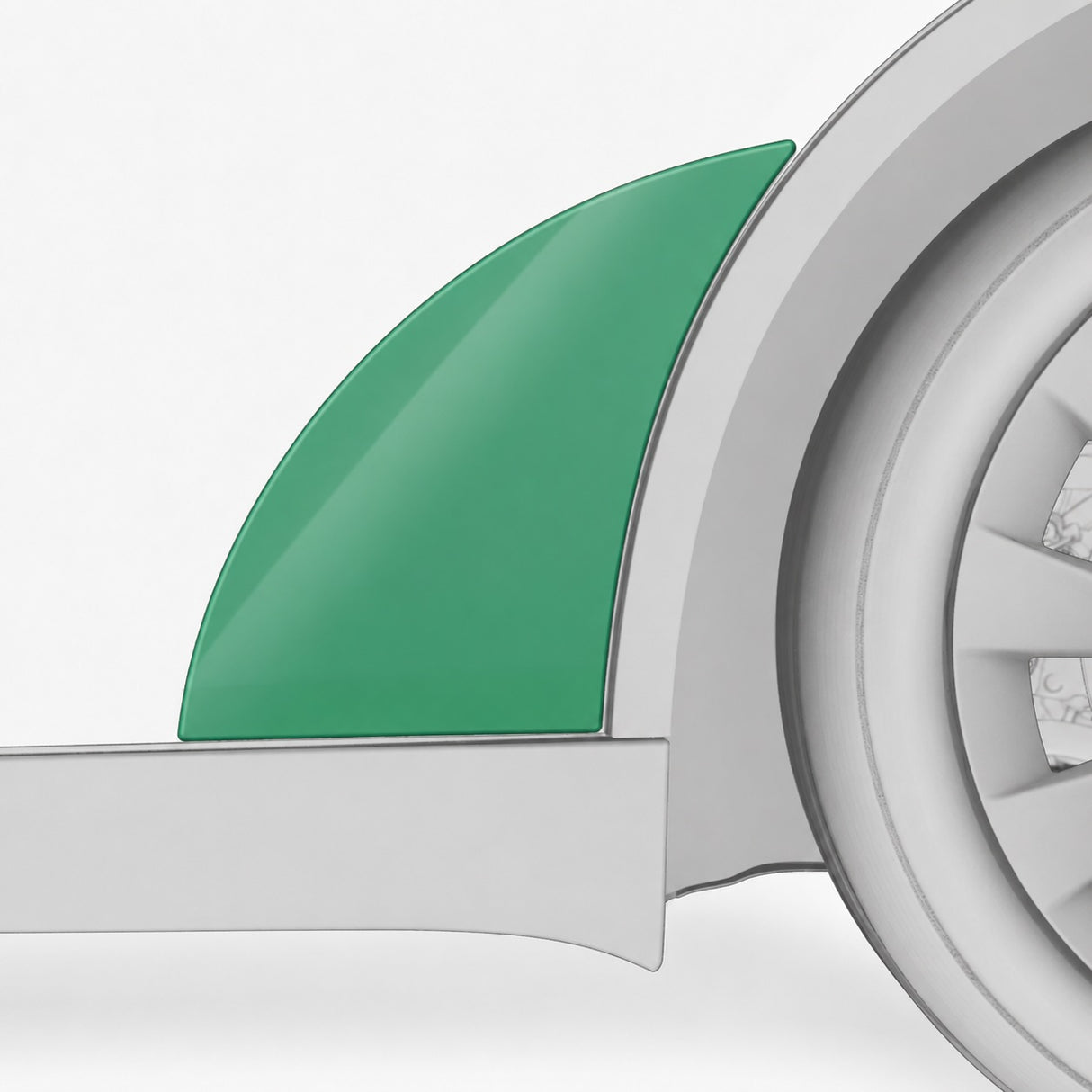 Beskyttelsesfolie til Tesla Model Y (skjermkant)