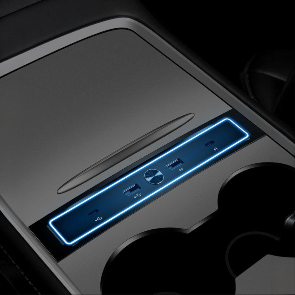 Mini USB-hub – Passer til Tesla Model 3/Y