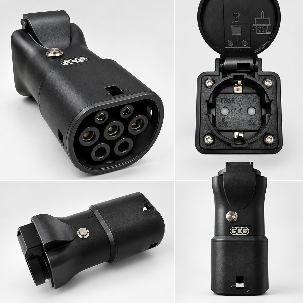 GCG MAX V2L Vehicle to Load adapter fra Type 2 til 230 V udtag – alternativ visning