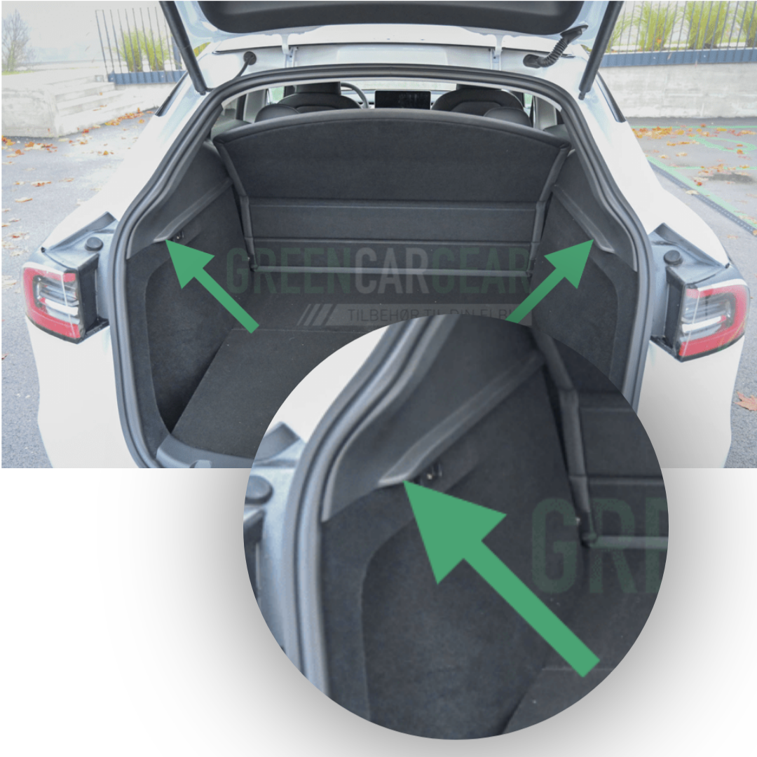 Bagasjeromsdeksel/rullegardin til Tesla Model Y