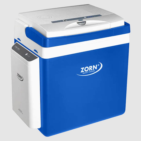 ZORN Z26 køleboks i blå og hvid med batteri
