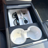 GCGM MAX box with cup holder in Tesla Model 3/Y interior