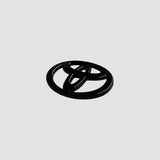 Emblem cover i mat sort til Toyota bZ4X's frontemblem