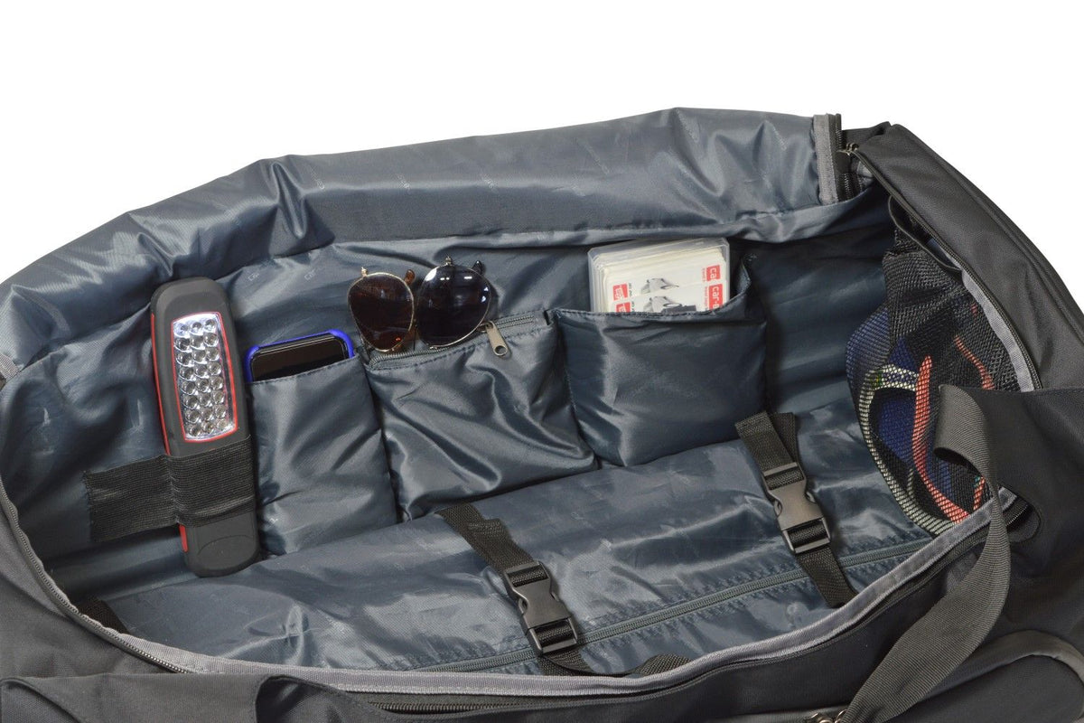 Car-Bags Pro.Line tasker Tesla Model Y interiør med rum og genstande