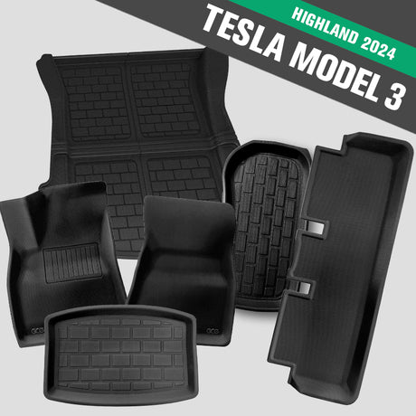 GCG MAX All Weather komplet måttesæt til Tesla Model 3 Highland 2024.