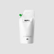 Hvid refill-pose med grøn hætte til AM rensevæske, 200 ml