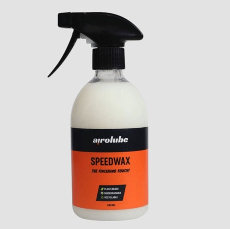 Airolube SpeedWax sprøjteflaske med orange etiket, biologisk nedbrydelig bilvoks