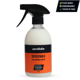 Airolube SpeedWax flaske med mærker: plantebaseret, biologisk nedbrydelig og testet af professionelle