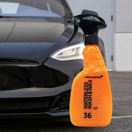 McLaren waterless. Wash og wax som kan bruges til biler
